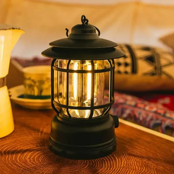 1 Pcs Rechargeable Vintage Camping Lantern Light 1Pcs Rechargeable Vintage Camping Lantern Light